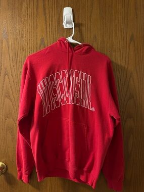 Wisconsin Red Pullover Hoodie